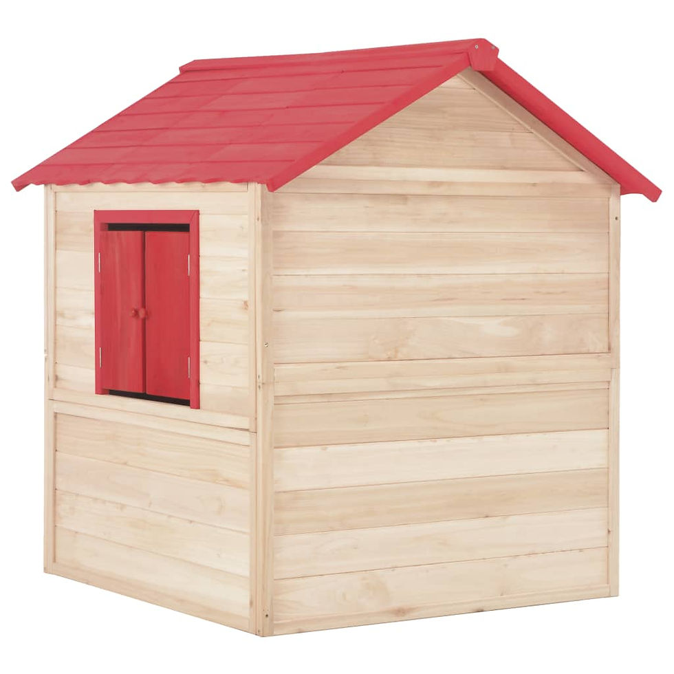 Miniature : Maison de jeu pour enfants Bois de sapin Rouge