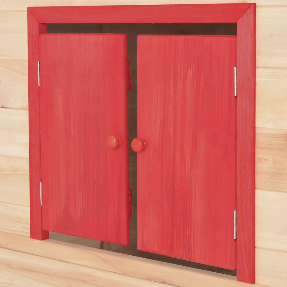Miniature : Maison de jeu pour enfants Bois de sapin Rouge
