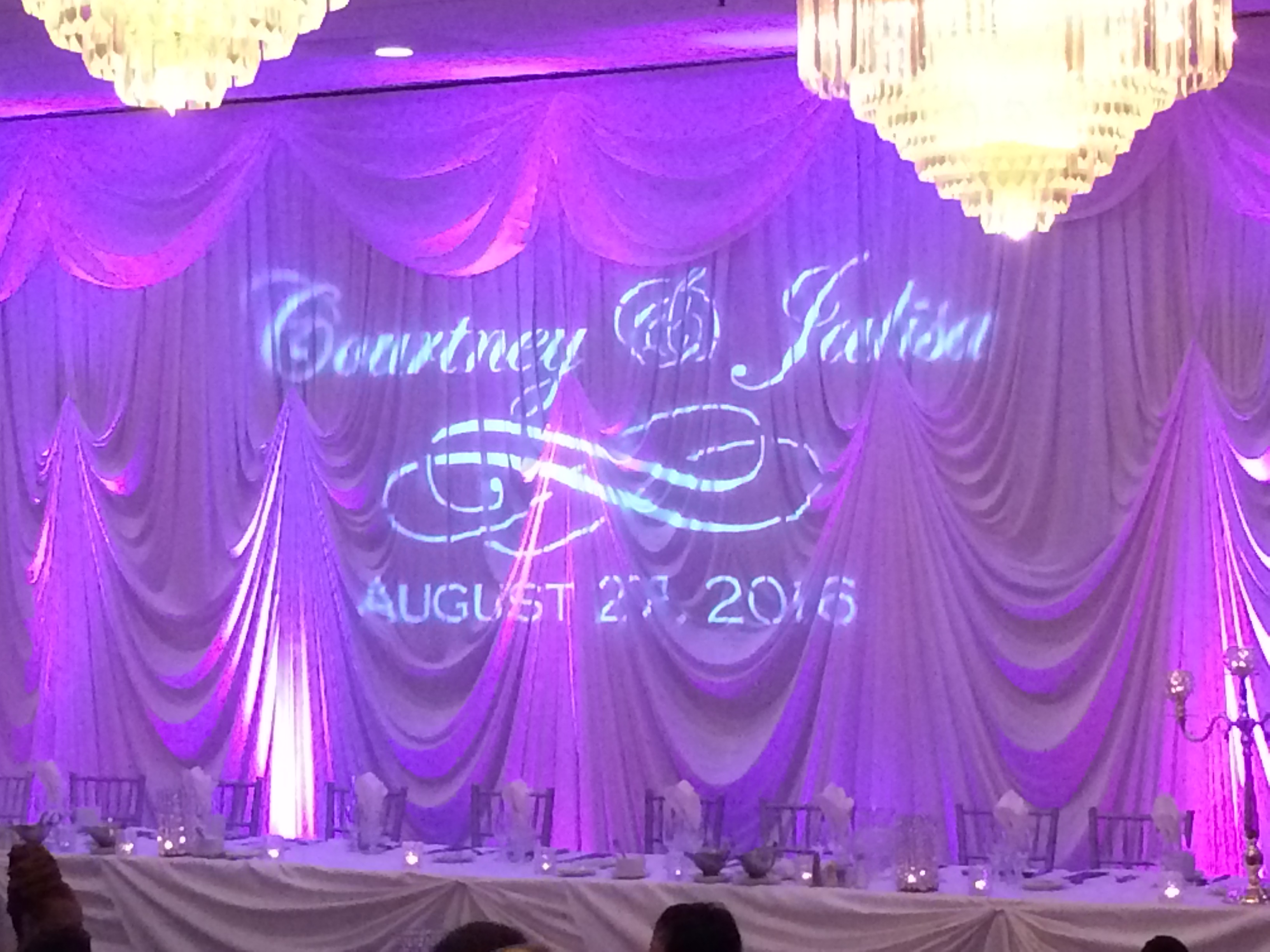 Monogram/UpLights Chicago Wedding DJ