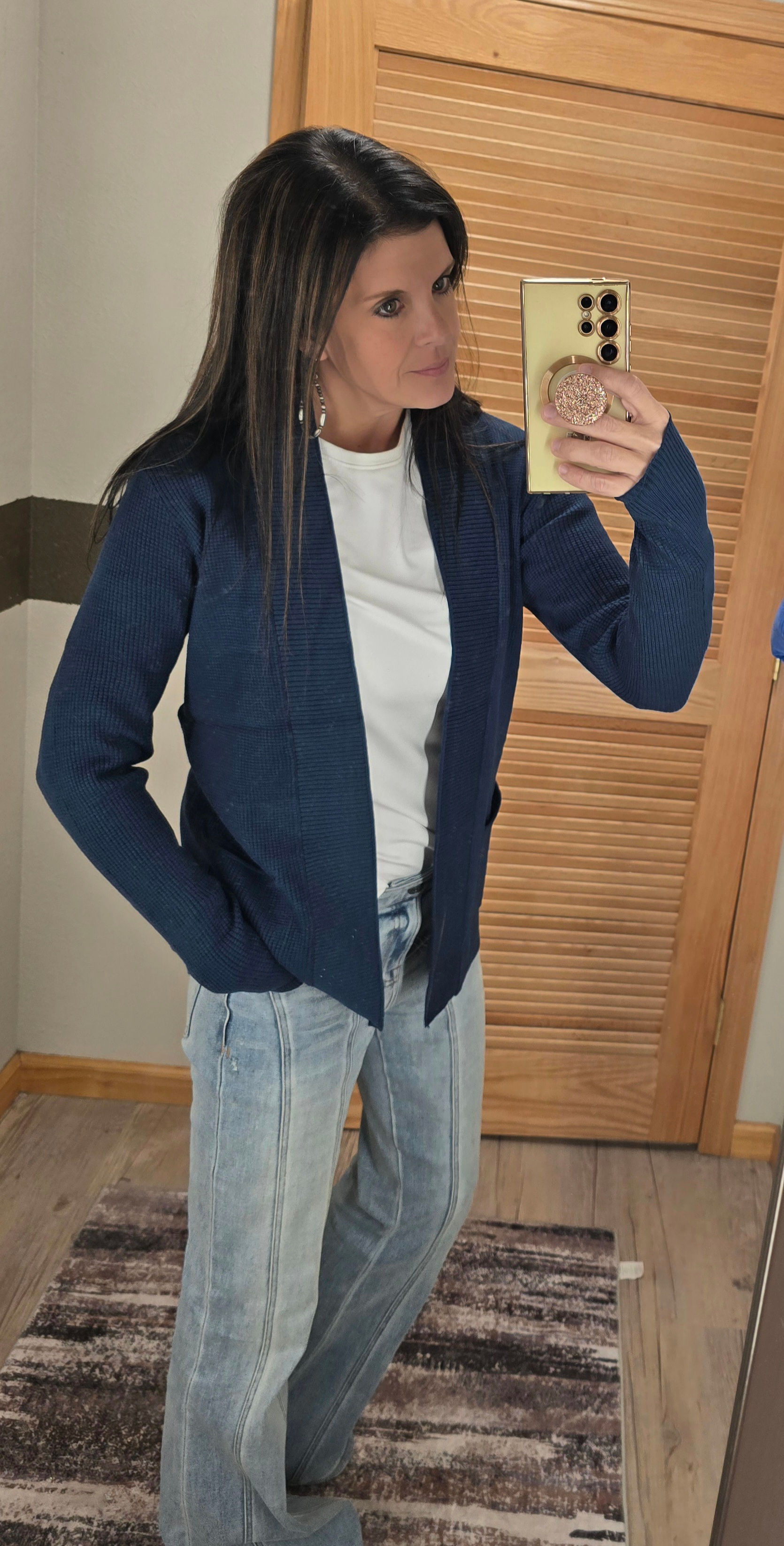 Waffle Knit Cardigan