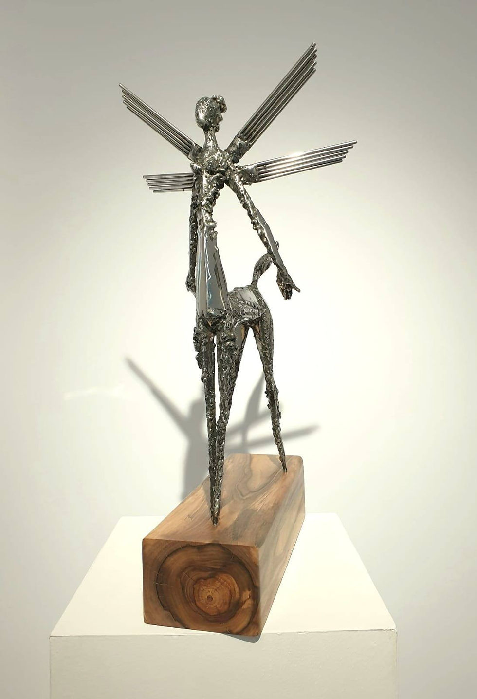 Sorin PURCARU, Libelom, oțel inoxidbil, 71 x 34.5 x 44 cm