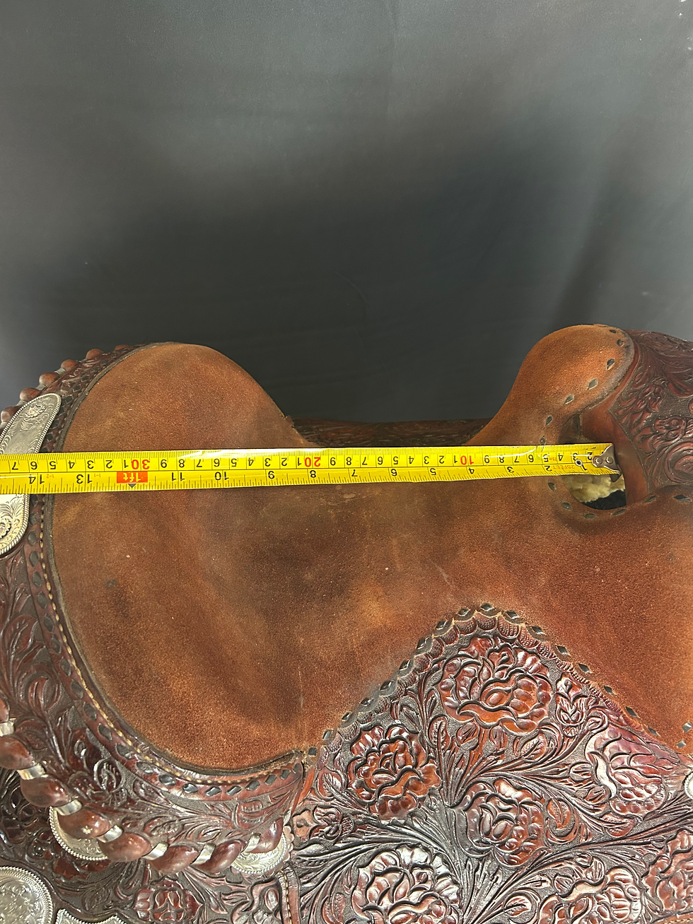 Thumbnail: 13" Broken Horn Show Saddle - so hard to find