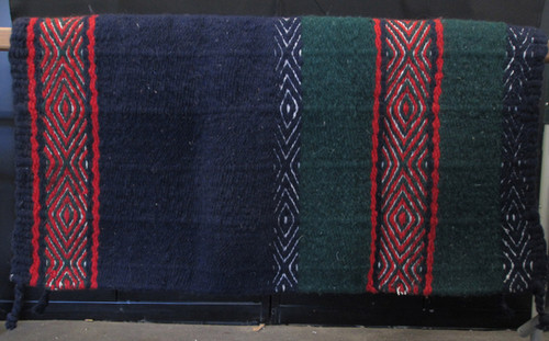 Couverture de selle Mayatex Domino Western Show bleu noir blanc Couverture de selle Mayatex Domino Western Show bleu noir blanc