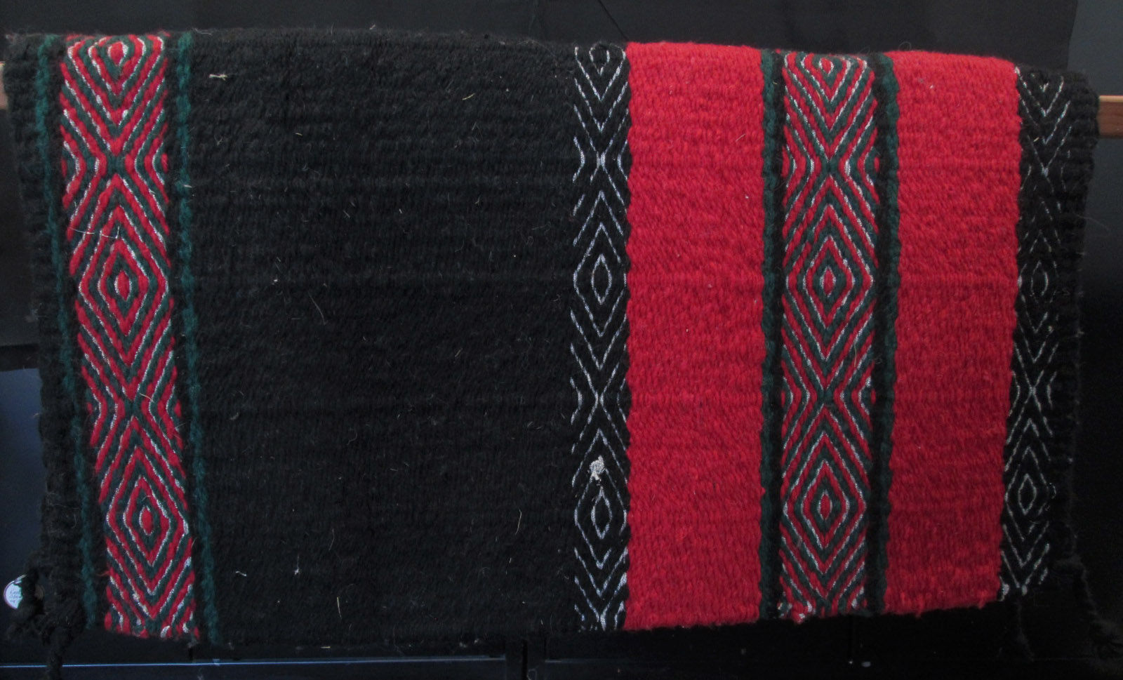 New Mayatex Blanket, Red and Black -  Wool