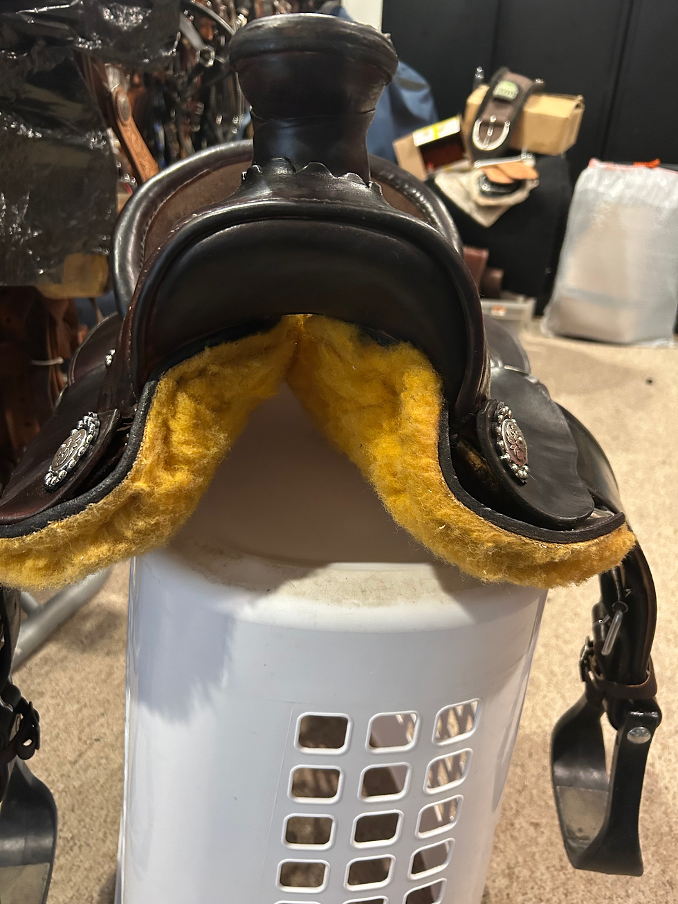 Thumbnail: 12" Custom Deep Seat Wade Style kids saddle