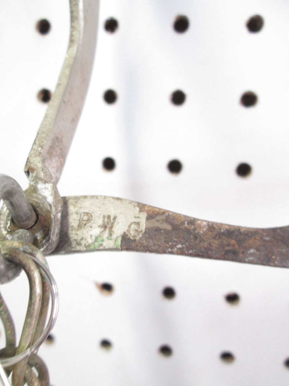 Thumbnail: 5" PWG Marked Sterling Overlay Bit + Rein Chains - 5PWGBIT