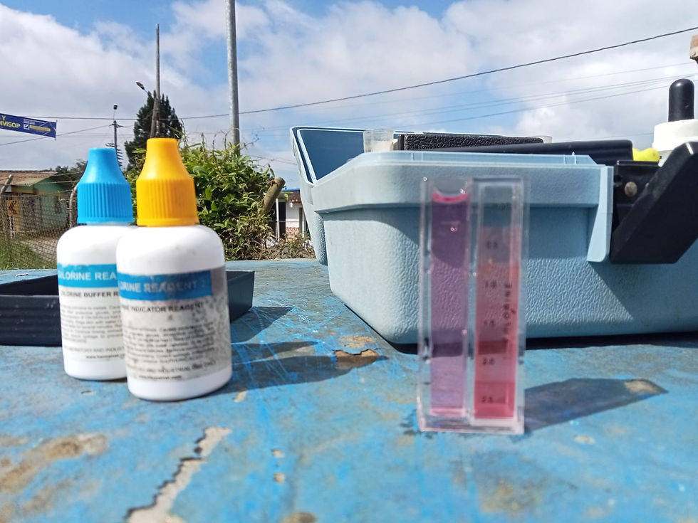 Cloro residual en la red 1.0 estado normal en esta hora.