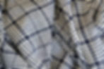 midnight navy and ivory plaid silk swirled