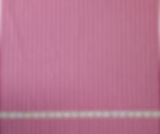 pink and white stripe fabric with tape measure