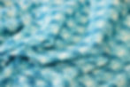 teal blue cotton fabric swirled