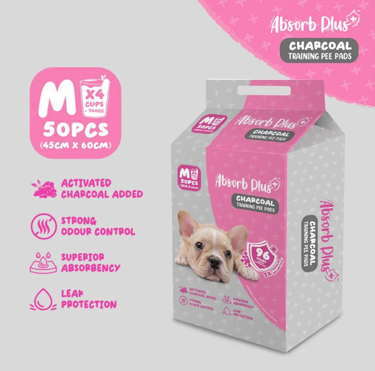 תמונה ממוזערת: אבסורב 50 יחידות פדים אנטיבקטראליים פחם פעיל Absorb chercoal pet sheets