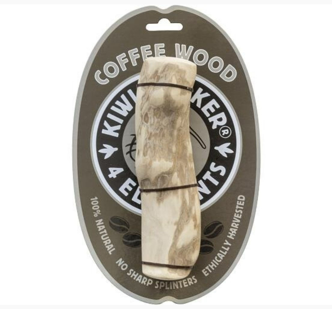 קיווי עצם דנטלית עץ קפה לחיזוק שריר הלסת Kiwi Walker Coffee Wood for dogs
