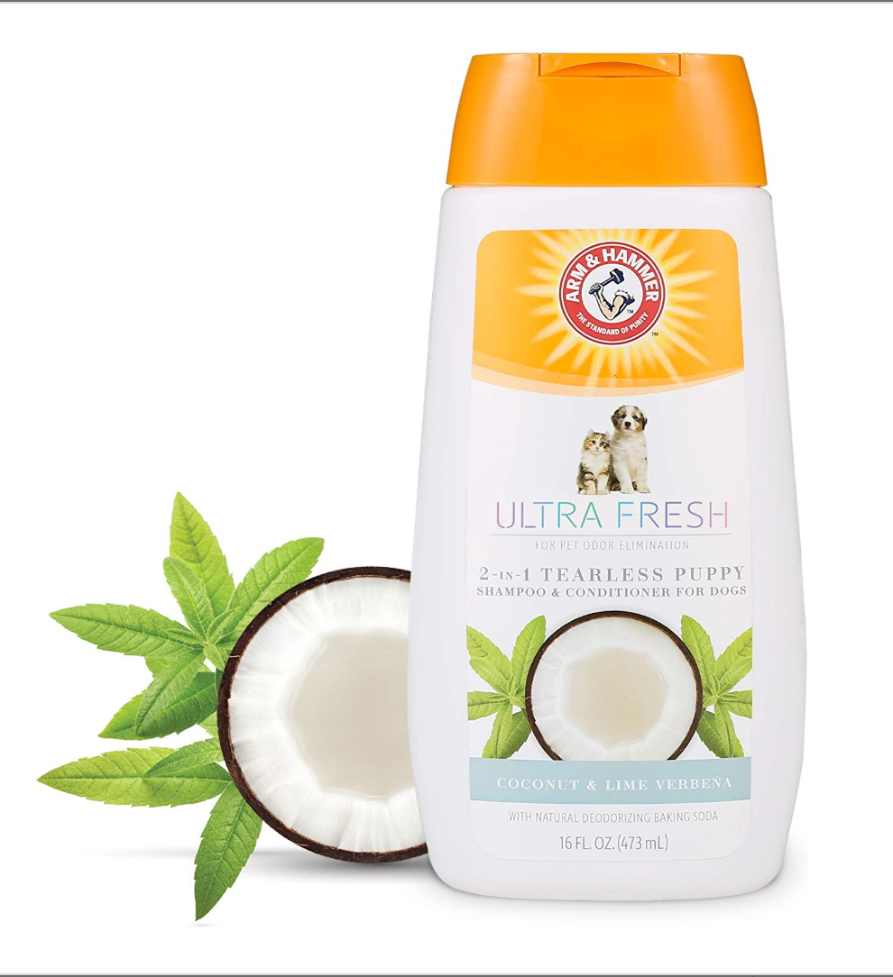 שמפו אל דמע לגורים | Ultra Fresh 2-in-1 Tearless Puppy Shampoo - Arm & Hammer