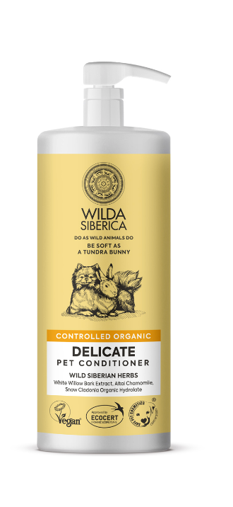 מרכך אורגני לגורים 1 ליטר WILDA SIBERICA DELICATE PET CONDITIONER 1 L