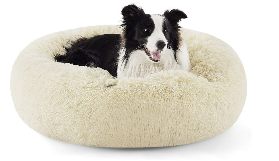 תמונה ממוזערת: Fluffy Donut Fur Bed – מיטת פלאפי פרוותית עגולה לכלב או חתול