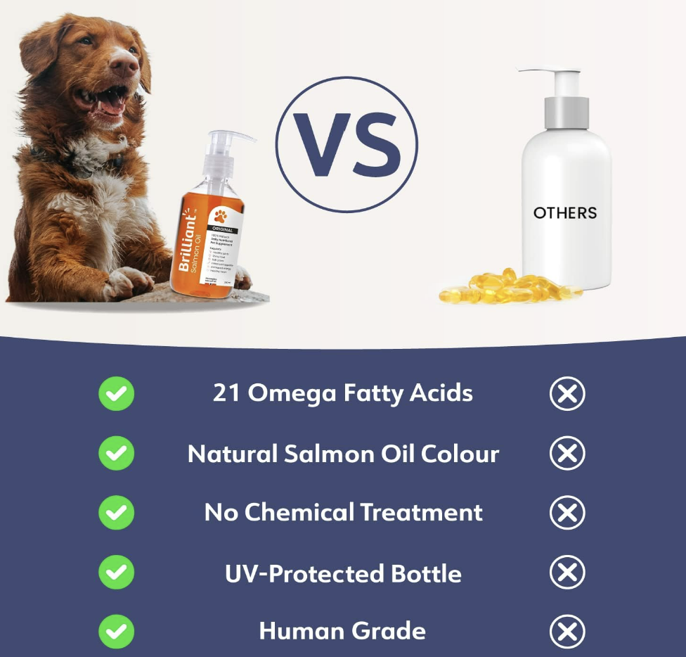 תמונה ממוזערת: שמן סלמון איכותי נורווגי בריליאנט לכלב ולחתולBrilliant 100% Norwegian Salmon Oil
