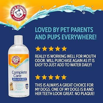 תמונה ממוזערת: מי פה לכלבים לשליטה באבנית | Arm & Hammer for Pets Dental Water Addi