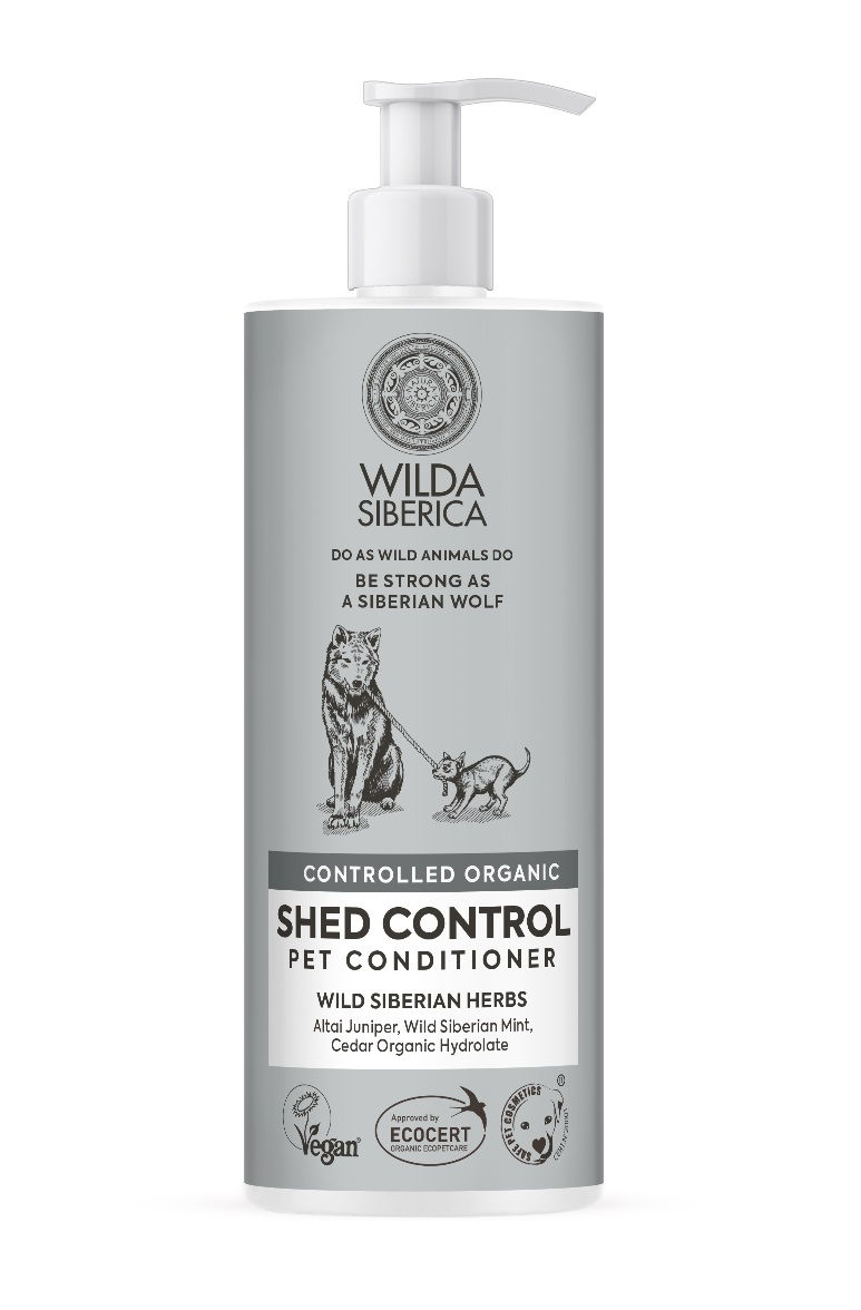 מרכך אורגני למניעת נשירה וחיזוק הפרווה WILDA SIBIRICA SHED CONTROL CONDITIONER