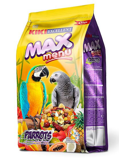 תמונה ממוזערת: קיקי מזון לתוכי גדול 1 קילו KIKI EXCELLENT MAX MENU PARROTS AND PARROTS