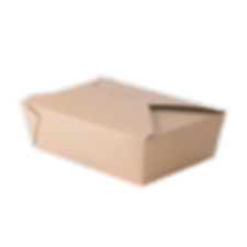 #3 Kraft Paper Take-Out Box - 200/Case