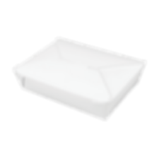 #2 White Paper Take-Out Box - 200/Case
