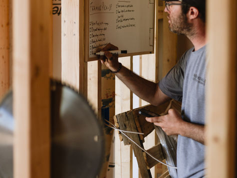 Unshakeable Custom Homes planning out a custom home in Star Valley, Wyoming
