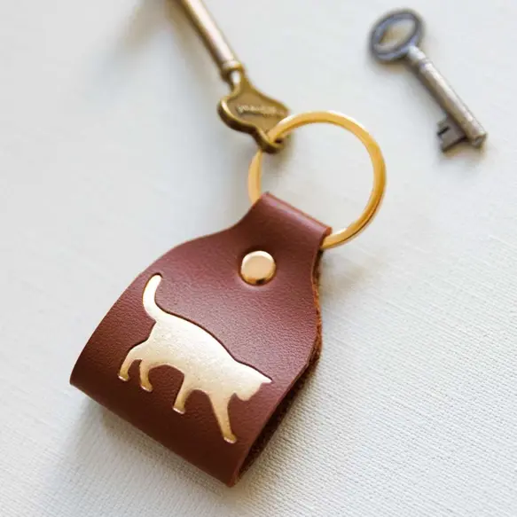 サムネイル： ねこの刻印キーリング