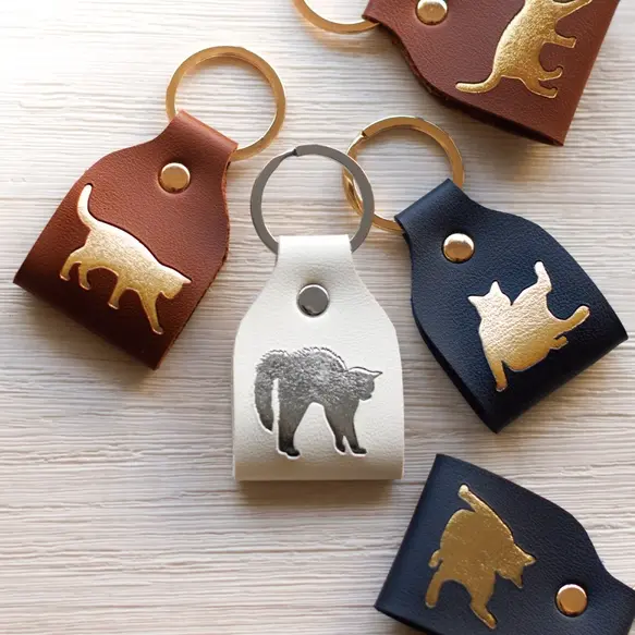 サムネイル： ねこの刻印キーリング