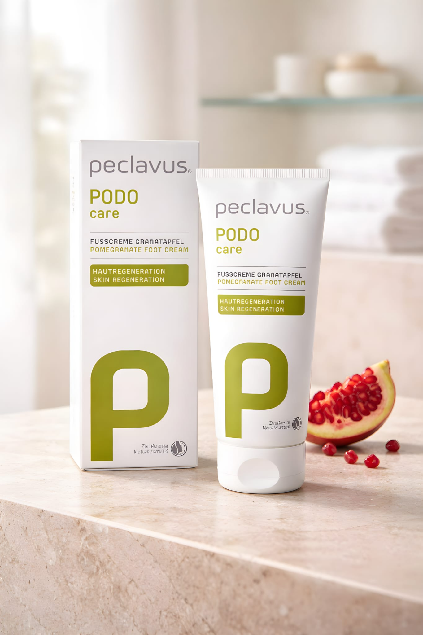 peclavus PODOcare Fußcreme Granatapfel, 100 ml