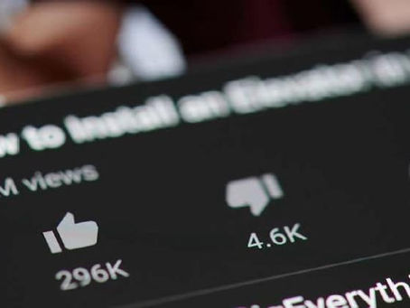 Adiós a los dislikes en Youtube