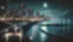 DALL·E 2025-01-07 17.21.04 - A visually stunning night-time view of Dania Beach, blending