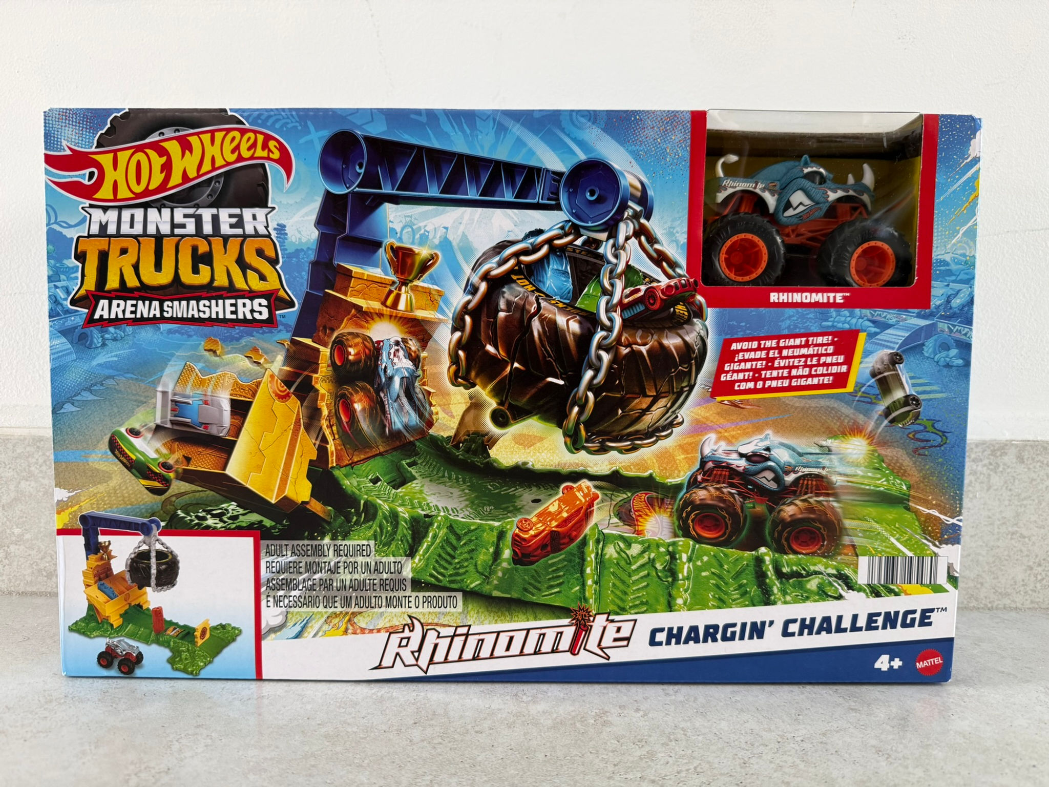 Hot Wheels Monster Trucks Pista De Juguete Reto En La Selva Multicolor