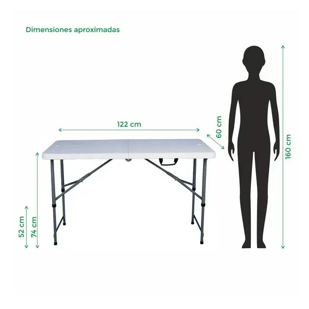 Miniatura: Mesa de Resina Sunable Plegable