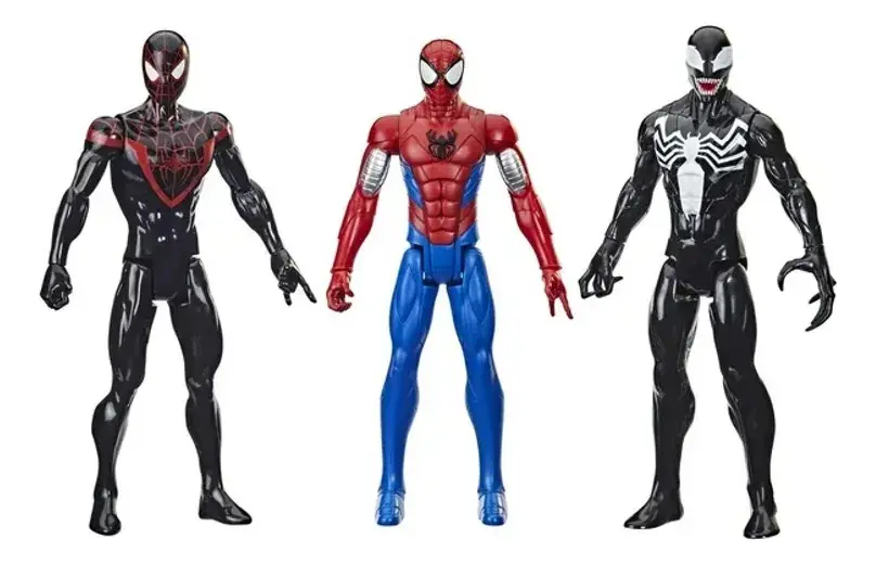 Miniatura: Set De Figuras Spiderman Titan Hero Series Venom Miles 3 Pcs