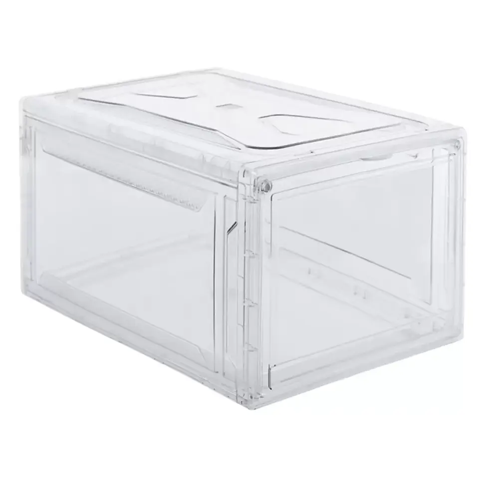 Miniatura: AG Box, Set de 4 Cajas de Zapatos Apilables Premium, Transparente