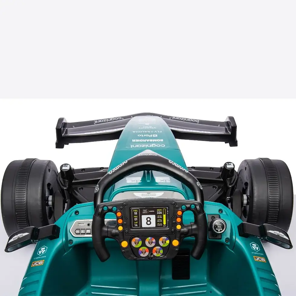 Miniatura: Montable Electrico Aramco Para Niños Formula 1 Aston Martin Verde