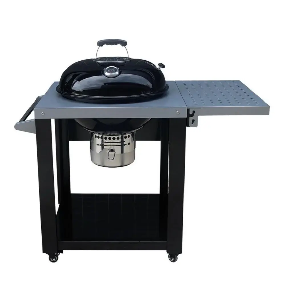 Asador de carbón Deluxe con mesa MEMBERS CHOICE