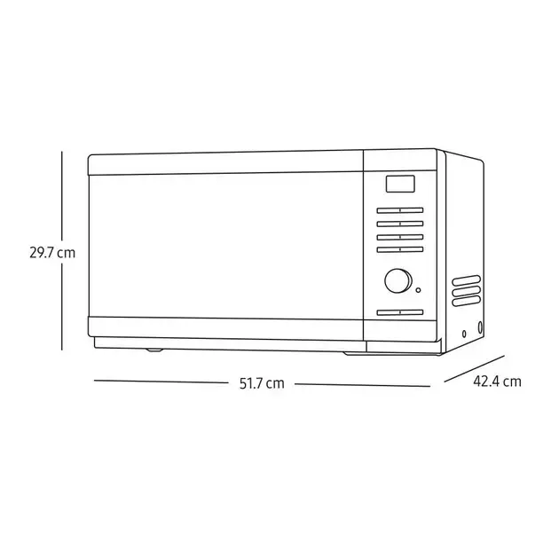 Miniatura: Horno de Microondas Samsung 1.1 Pies Cúbicos Inoxidable MS32DG4504ATAX