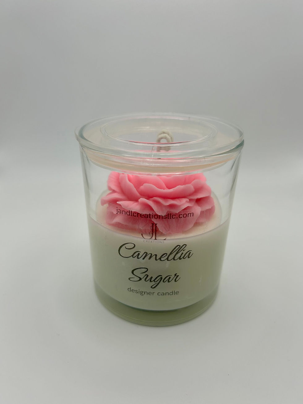 Thumbnail: Pink Peony Camellia Sugar Scented Premium Dimensional Designer Candle