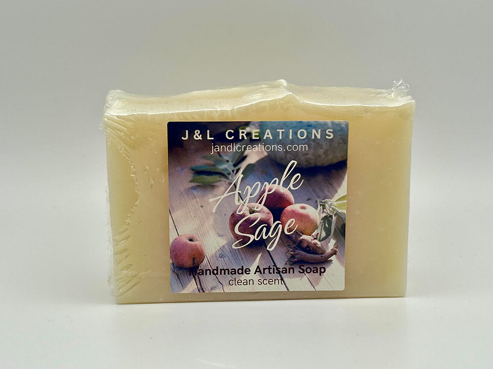 Apple Sage Scented Handmade Artisan Soap