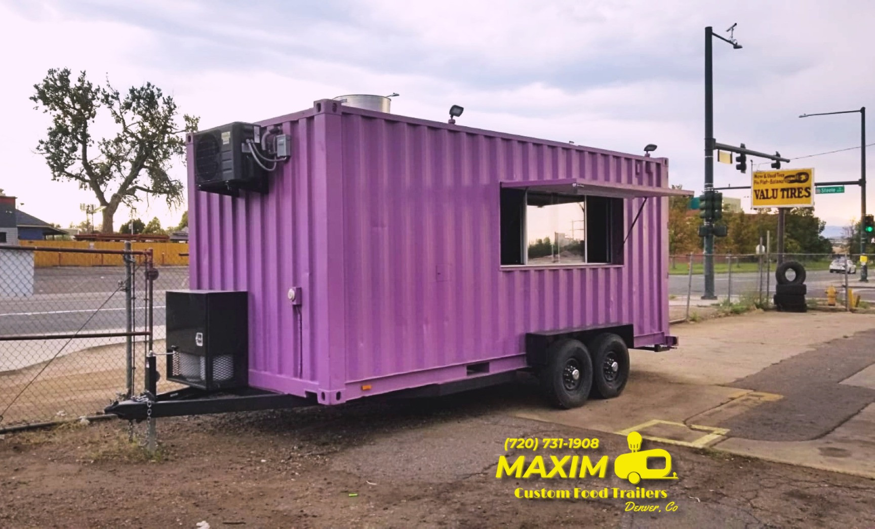 20 Ft. MAXIM Shipping Container Food Trailer