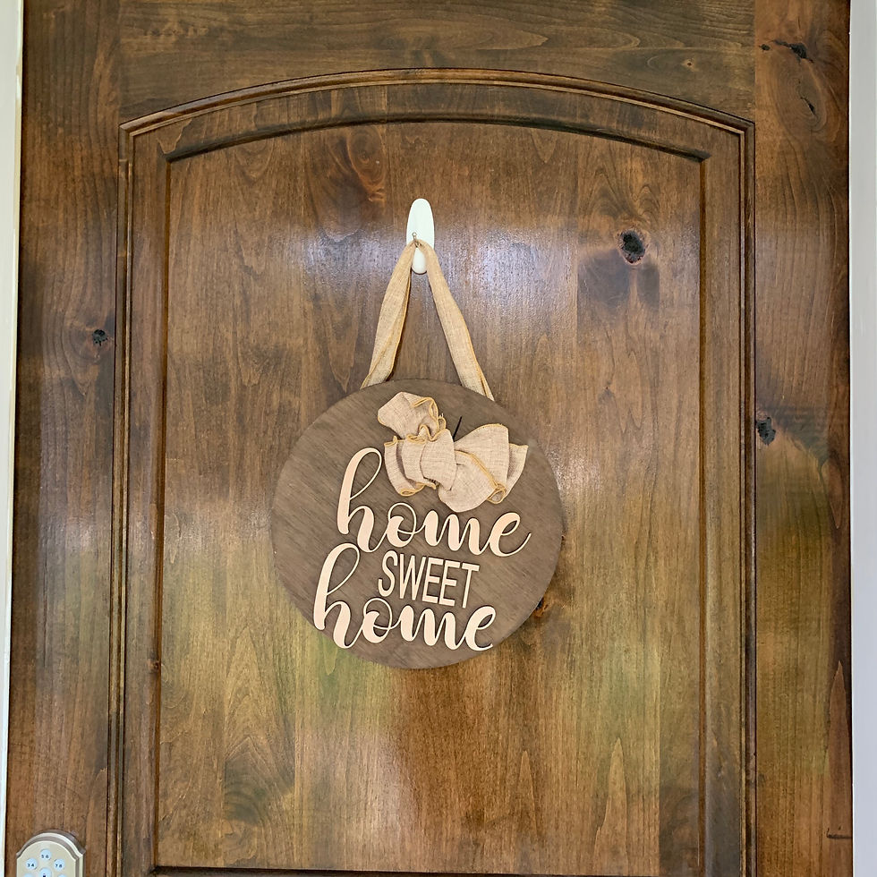Thumbnail: Home Sweet Home Round Sign