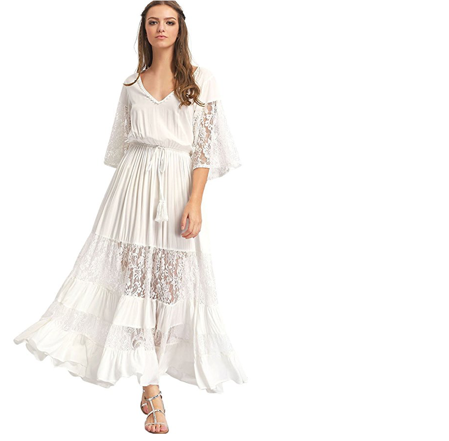 bohemian engagement dress