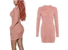 The Pink Ruched Dress