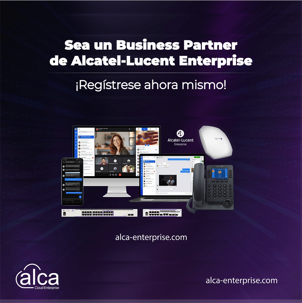 LEAVE BASIC SOLUTIONS BEHIND. JOIN THE CORPORATE ELITE AND DOMINATE YOUR REGION WITH ALCATEL LUCENT ENTERPRISE AND ALCA.