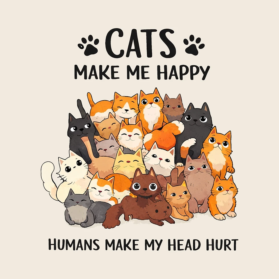 Thumbnail: Cat Lover Shirt – Cats Make Me Happy Tee
