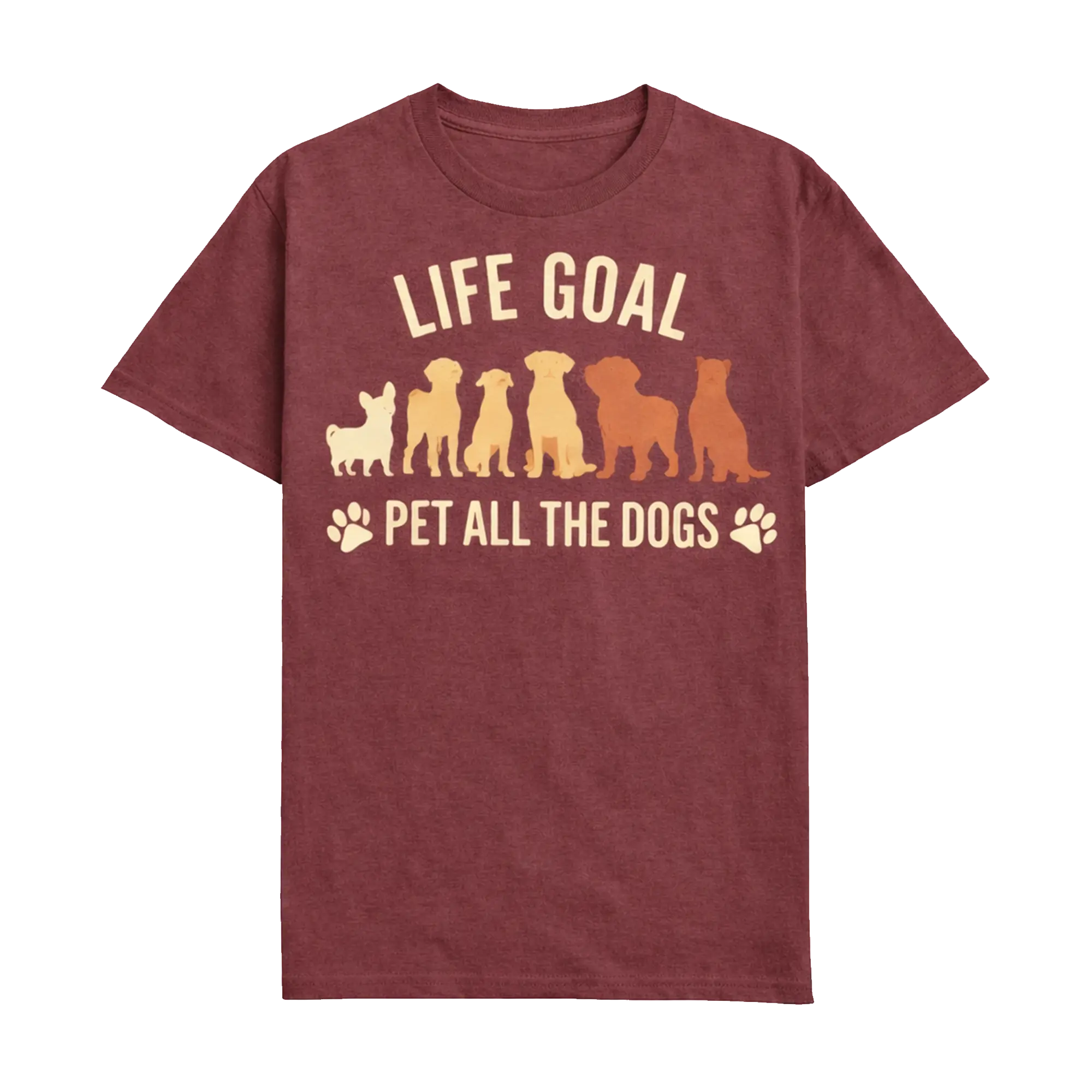 Dog Lover Shirt – Life Goal Pet All Dogs Tee