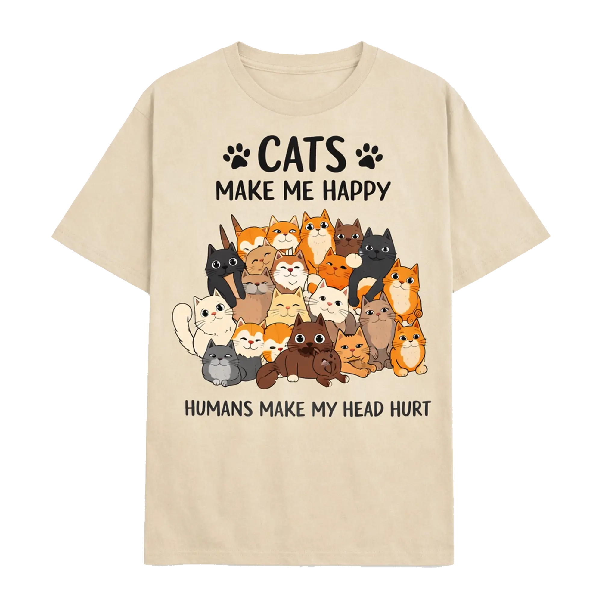 Cat Lover Shirt – Cats Make Me Happy Tee