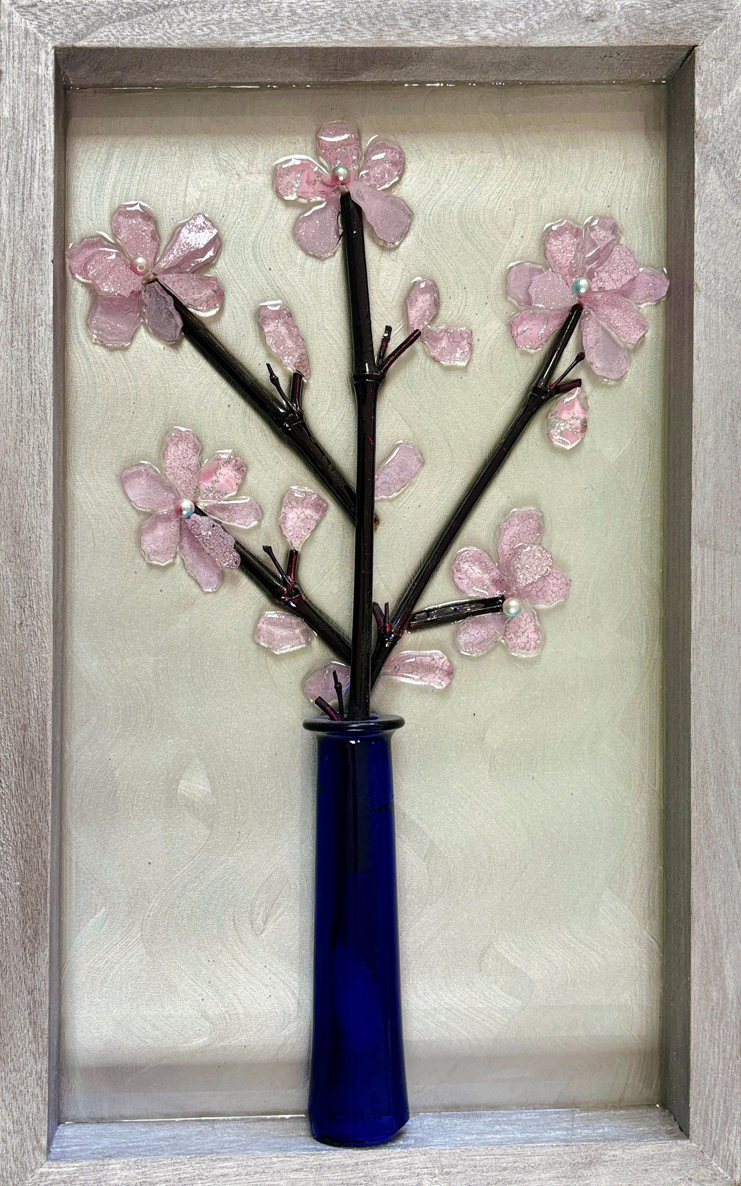 12x20 Flower Glass Wall Art
