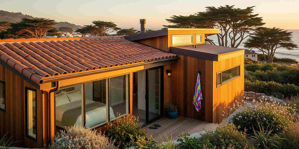 Detached ADU with full exterior view in Monterey Bay